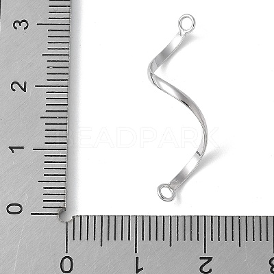 925 Sterling Silver Connector Charms STER-M093-04P-1