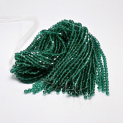 Imitate Austrian Crystal Bicone Glass Beads Strands X1-GLAA-F029-4x4mm-10-1