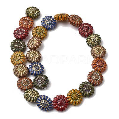 Painted Glass Beads Strands GLAA-Z021-13A-1