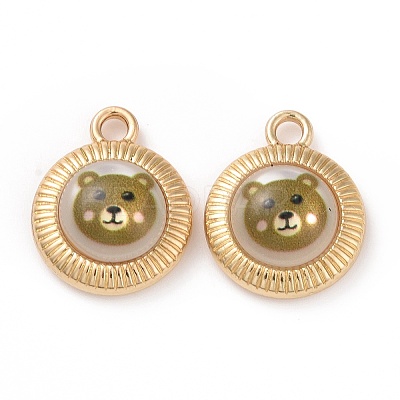 Printed Opaque Resin Pendants FIND-E020-07G-05-1