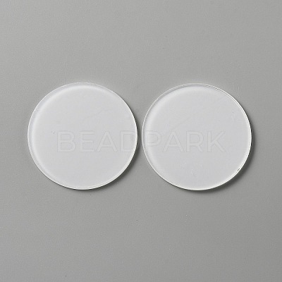 Acrylic Flat Round Action Figure Display Bases LS-KY-WH0004-05B-A-1