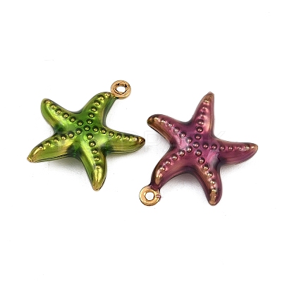 304 Stainless Steel Enamel Pendants STAS-G363-16G-05-1