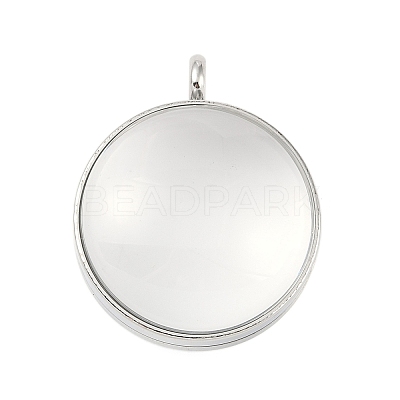 304 Stainless Stee Locket Pendants STAS-S132-15P-02-1