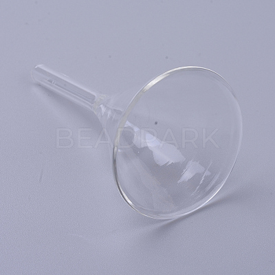 Transparent Glass Funnel Hopper AJEW-WH0104-45B-1