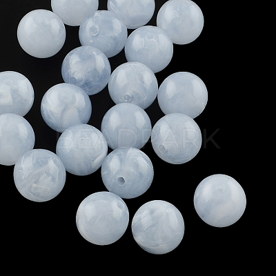 Acrylic Imitation Gemstone Beads OACR-R029-10mm-31-1