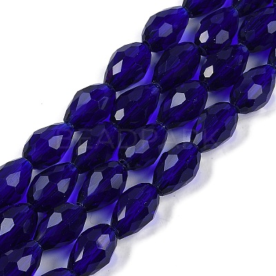 Transparent Glass Beads Strands X-EGLA-N013-T6mm-D07-1