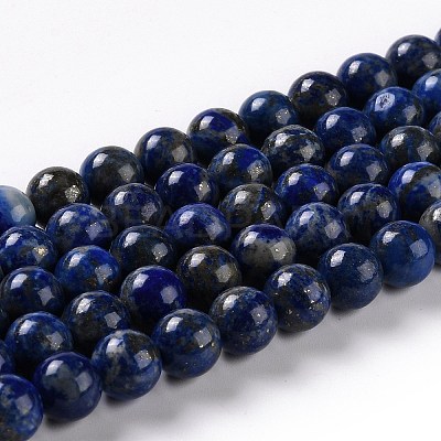 Natural Lapis Lazuli Beads Strands X-G-G423-8mm-A-1