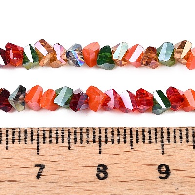 Electroplate Glass Beads Strands X-GLAA-T023-A17-01-1