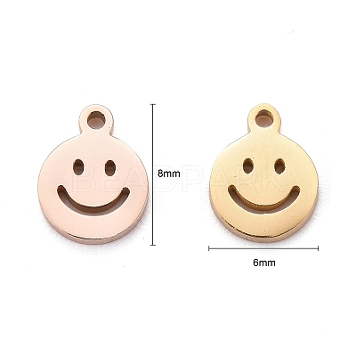 30Pcs 3 Colors 304 Stainless Steel Charms STAS--LS0001-26-1
