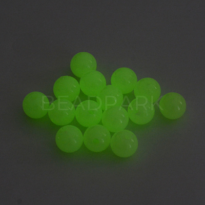 Luminous Acrylic Round Beads X-LACR-R002-6mm-01-1