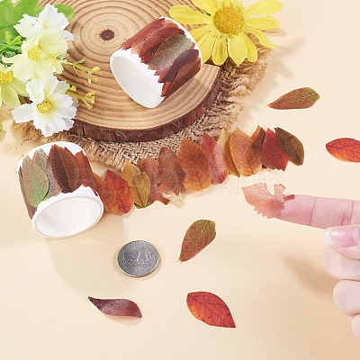 Autumn Leaf Paper Tape Stickers for Card Making DIY-TAC0032-23C-1