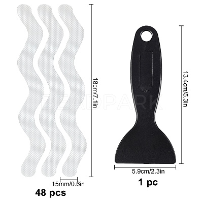PEVA S-shaped Bath Tub Stickers KY-GF0001-03A-1