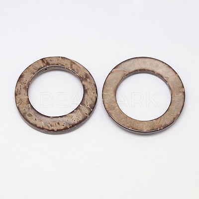 Wood Jewelry Findings Coconut Linking Rings X-COCO-O006A-12-1