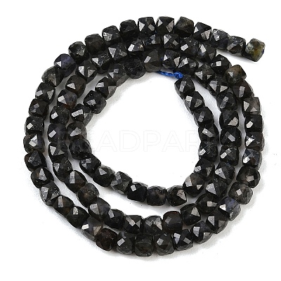 Natural Iolite Beads Strands G-B171-A03-4x4mm-1