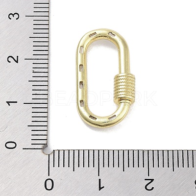 Brass Micro Pave Clear Cubic Zirconia Keychain Rings KK-M293-49G-1