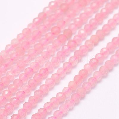 Natural Madagascar Rose Quartz Beads Strands G-F509-28-3mm-1