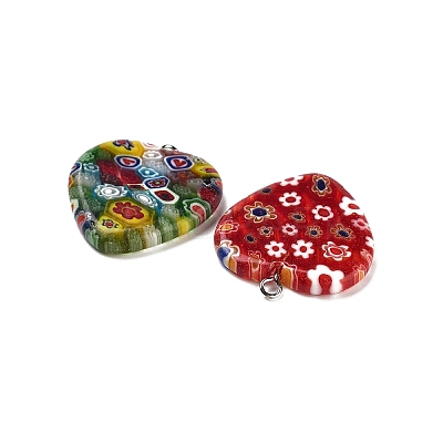 Millefiori Glass Pendants G23CD011-1