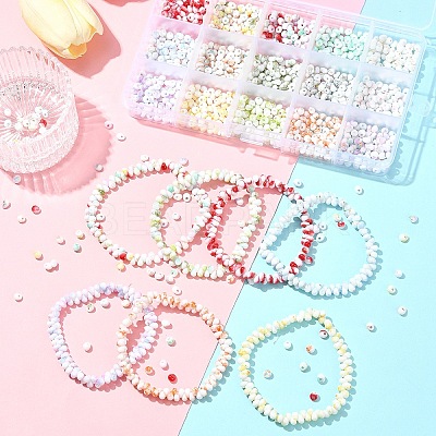 127.5G 15 Colors Baking Paint Glass Seed Beads SEED-FS0001-40-1
