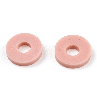 Handmade Polymer Clay Bead Strands CLAY-S094-6mm-A01-1