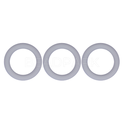 3Pcs Ring Silicone Focal Beads JX895H-01-1