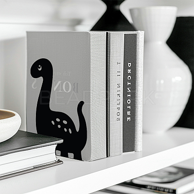 Non-Skid Iron Bookend Display Stands AJEW-WH0548-023-1