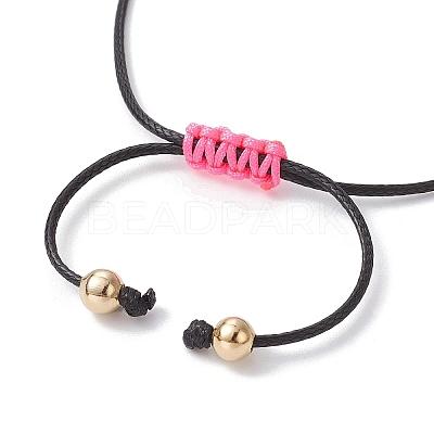 Alloy Enamel Clover Charm Bracelet BJEW-JB09962-02-1