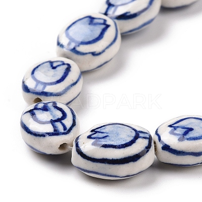 Handmade Porcelain Beads Strands PORC-M536-02-1
