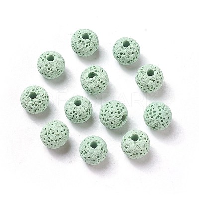 Unwaxed Natural Lava Rock Beads X-G-F325-8mm-A04-1