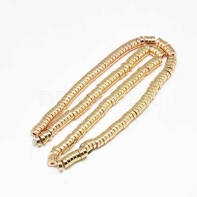 Electroplate Non-magnetic Synthetic Hematite Beads Strands X-G-Q465-37KC-1