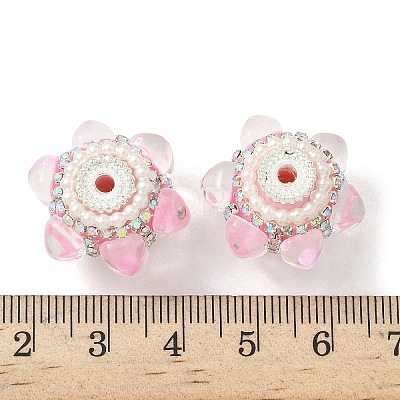 Sparkling Acrylic Rhinestone Beads CLAY-NH0003-01S-01-1