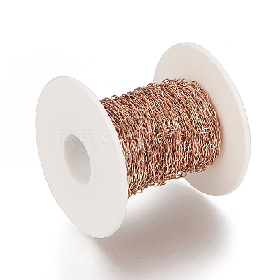 Ion Plating(IP) 304 Stainless Steel Paperclip Chains CHS-F010-01H-RG-1
