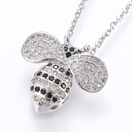 304 Stainless Steel Pendant Necklaces NJEW-H486-10P-1