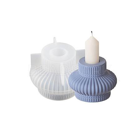 DIY Silicone Candle Holder Molds DIY-K073-29B-1