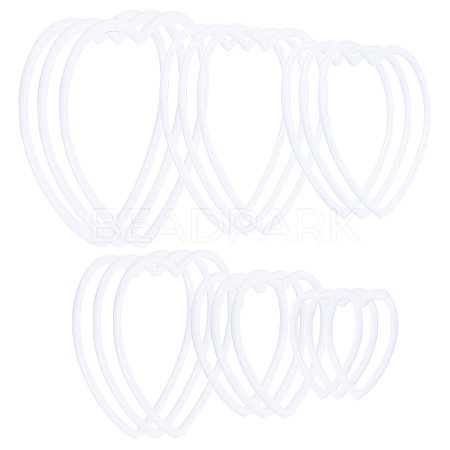 Gorgecraft 18Pcs 6 Style PP Plastic Linking Rings FIND-GF0004-45-1
