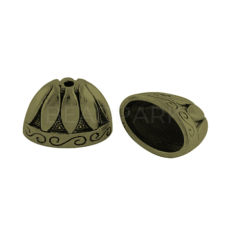 Tibetan Style Alloy Bead Cones X-TIBE-976-AB-FF-1