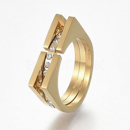 304 Stainless Steel Wide Band Finger Rings RJEW-E153-08G-18mm-1