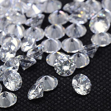 Diamond Shape Grade AAA Cubic Zirconia Cabochons LS-ZIRC-J013-01-1.2mm-1