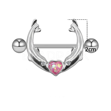 304 and 316 Surgical Stainless Steel Nipple Rings WGB4D52-02-1
