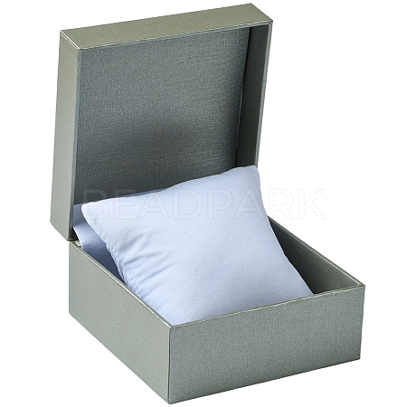 Paper Covered ABS Plastic Storage Boxes for Watches CON-WH20005-10A-1