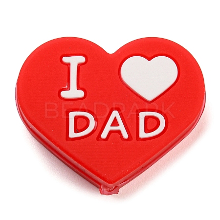 Father's Day Silicone Focal Beads LS-FIND-PW0005-12E-1