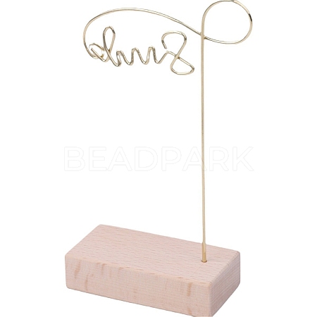 Metal Word Bar Earring Display Stands PW-WG61B9A-01-1