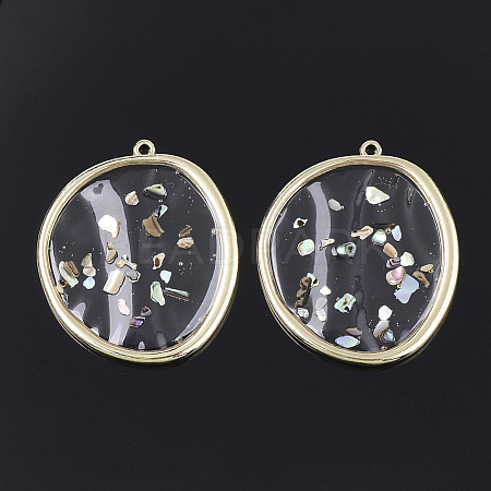 Epoxy Resin Pendants RESI-S365-29-1