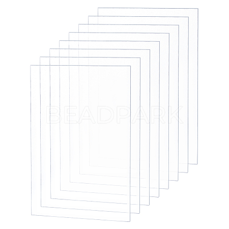 Olycraft Transparent Plastic Board with Protective Paper for Photo Frame Replacement DIY-OC0003-74A-1