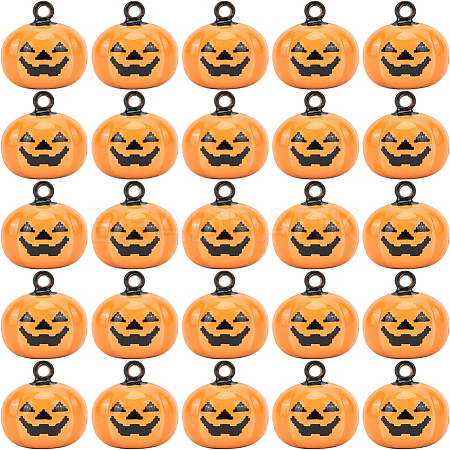 20Pcs Halloween Pumpkin Bell  KKB-GF0001-01-1