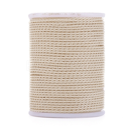 Round Waxed Polyester Cord YC-G006-01-1.0mm-12-1