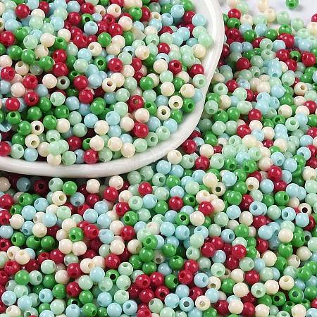 Opaque Acrylic Beads OACR-H118-07A-08-1