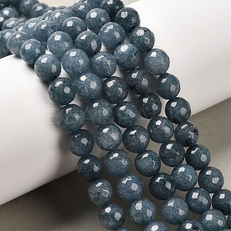 Natural Malaysia Jade Bead Strands G-A147-8mm-A01-1