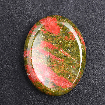 Natural Unakite Massage Stone MATO-PW0001-001G-1
