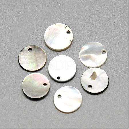 Black Lip Shell Charms SSHEL-R042-44-1