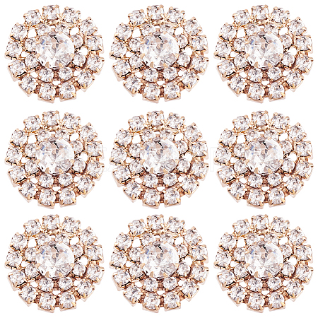 30Pcs Alloy Rhinestone Cabochons ALRI-GA0001-09KCG-1